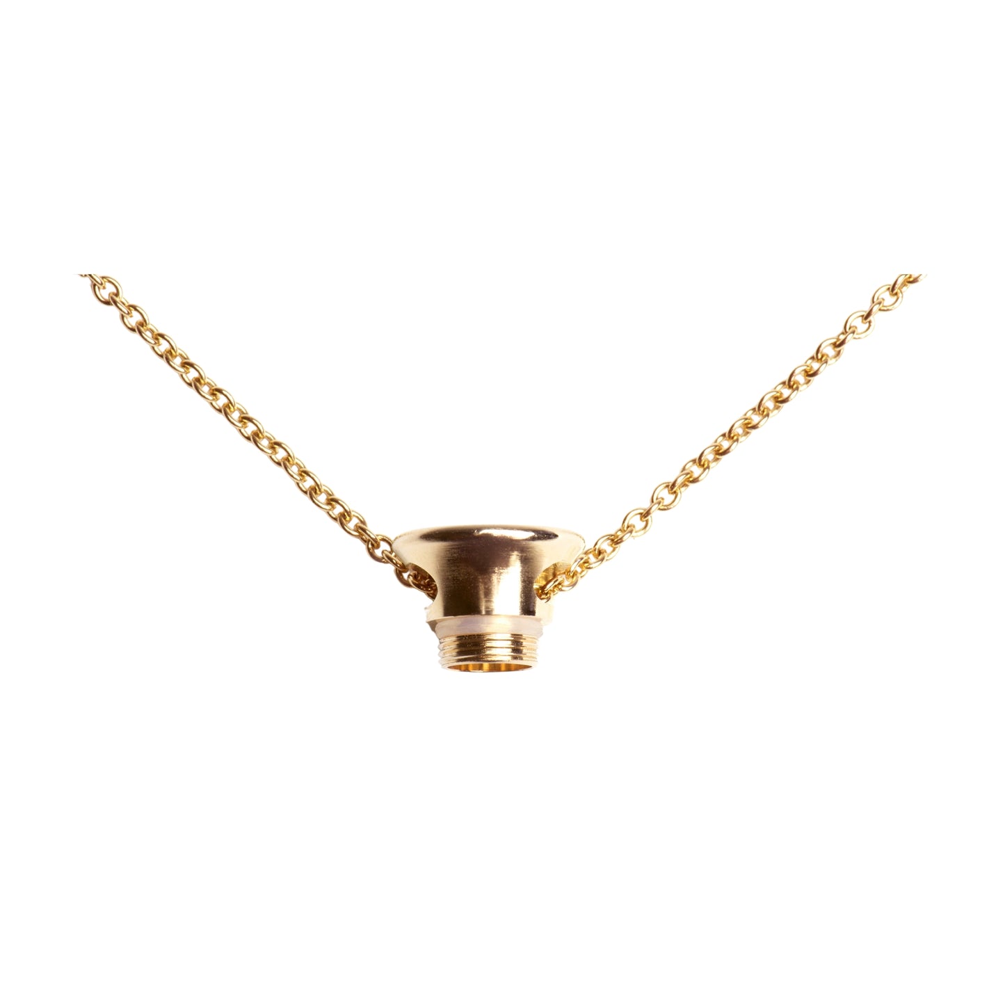Cap and Chain in 24kt gold.