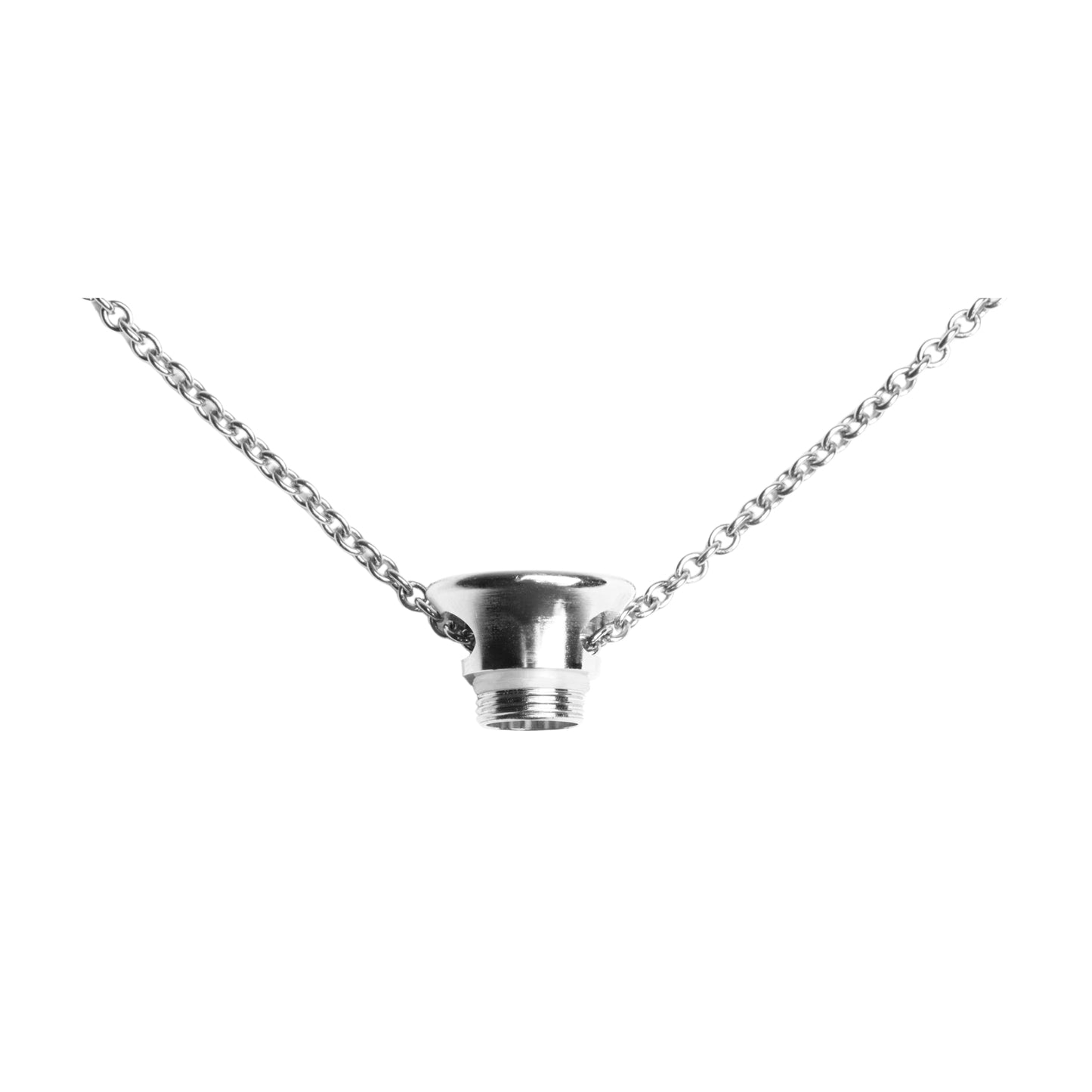 Cap and Chain in silver.