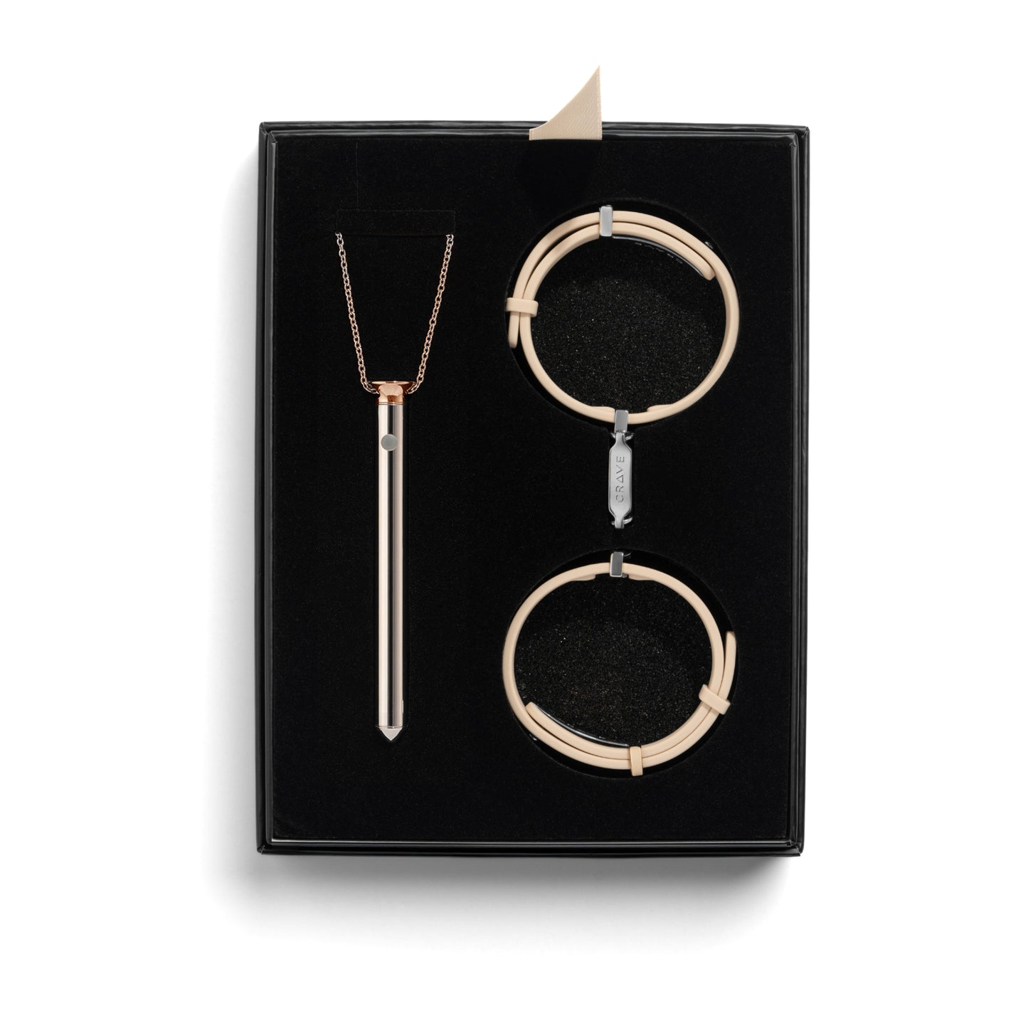 Gift box with Vesper and ID Cuffs.