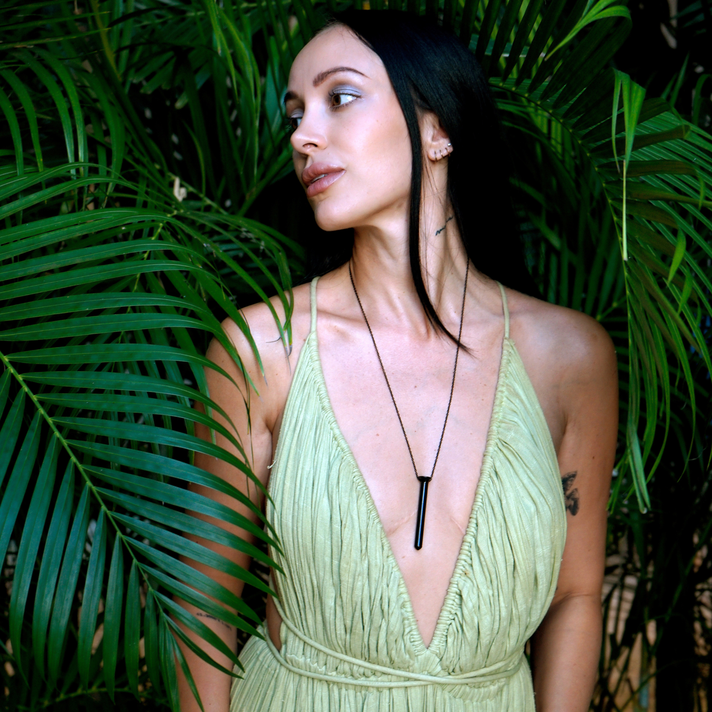 Individual wearing Vesper Mini.