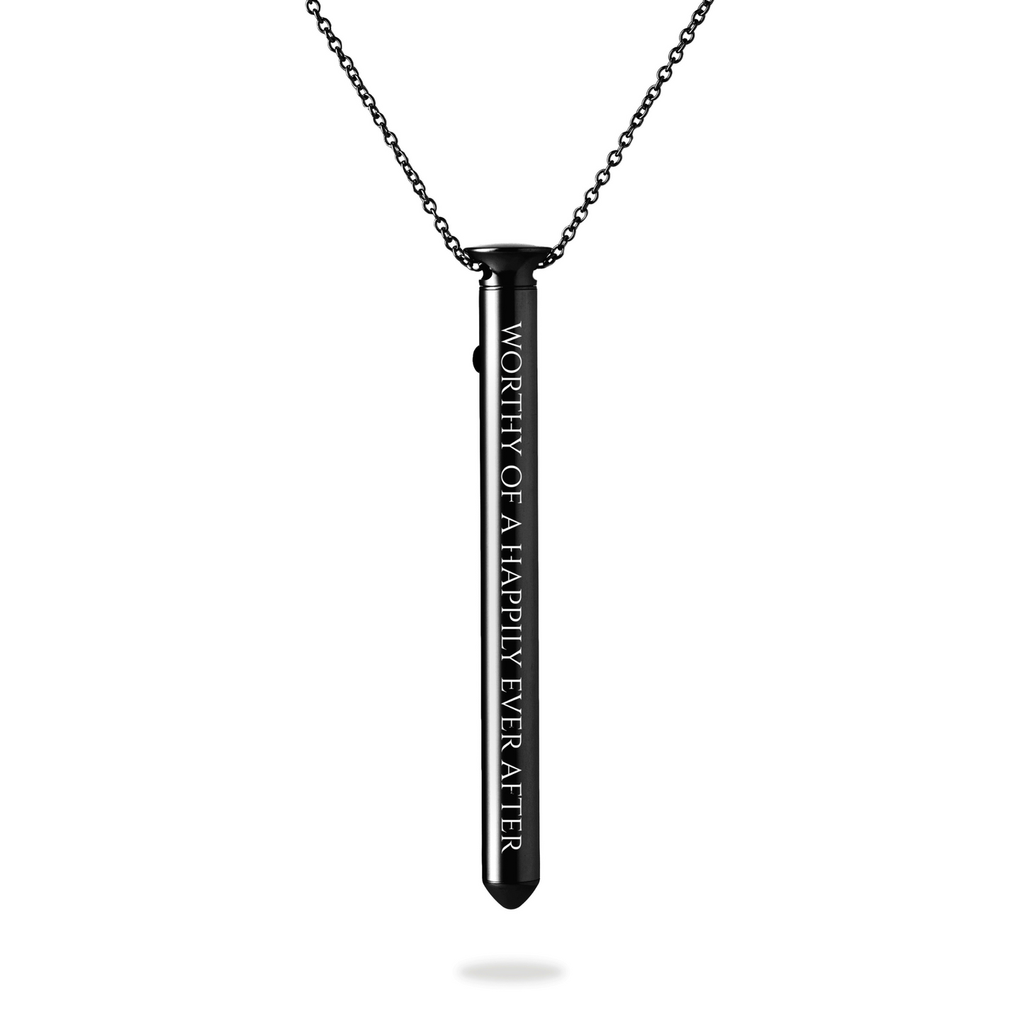 Willow Winters' limited edition Vesper 2 in black with engraving "worthy of a happily ever after."