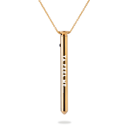 Vesper 2 in 24kt gold with Amber's limited edition engraving "YA FEEL ME..."