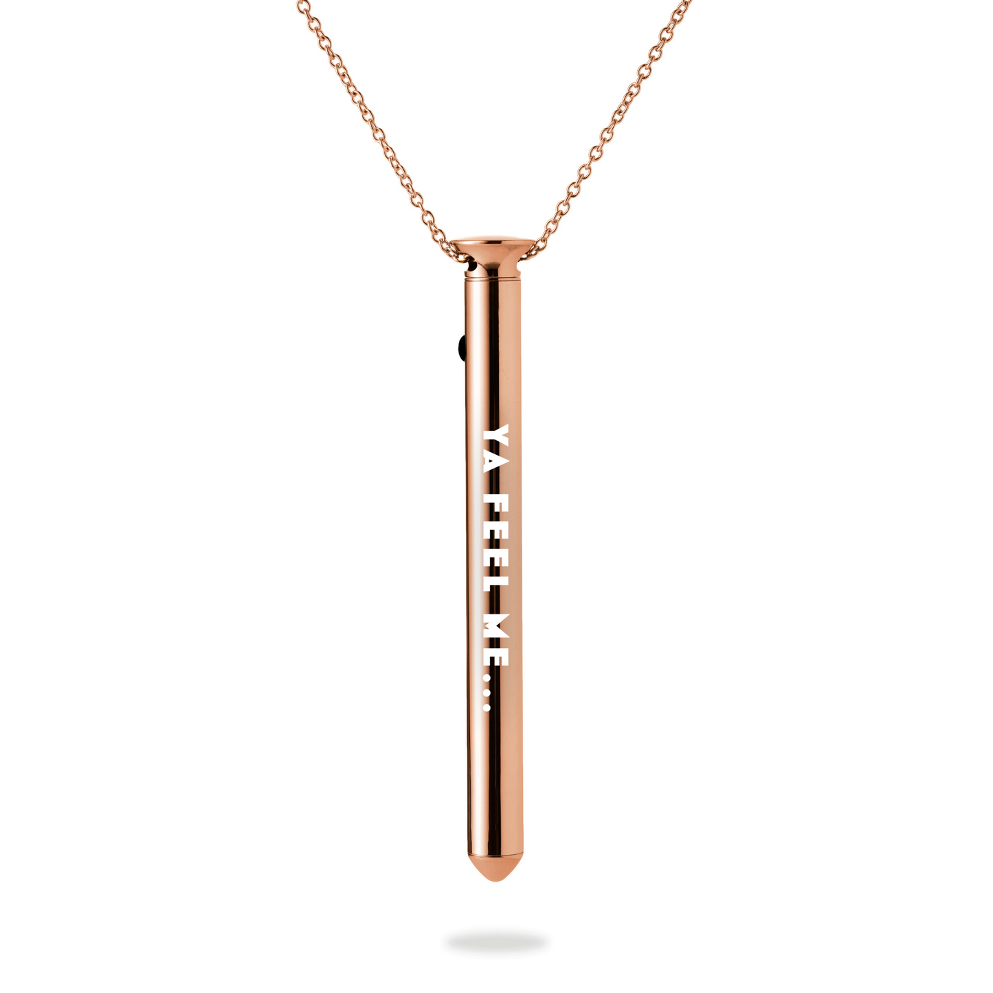 Vesper 2 in rose gold with Amber's limited edition engraving "YA FEEL ME..."
