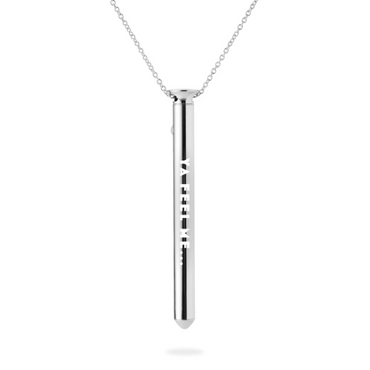 Vesper in silver with Amber's limited edition engraving "YA FEEL ME..."
