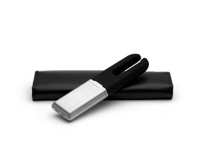 Duet Pro with included leather case.