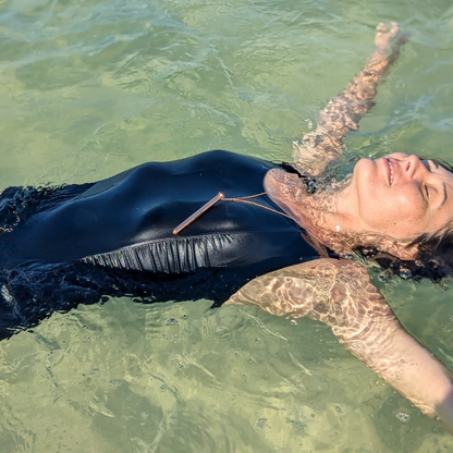 Lindsey in the water wearing Vesper 2.