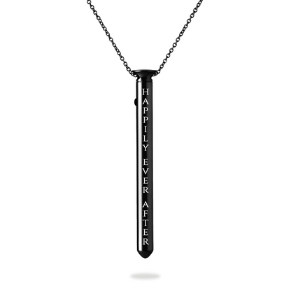 Willow Winters' limited edition Vesper 2 in black with engraving "happily ever after."