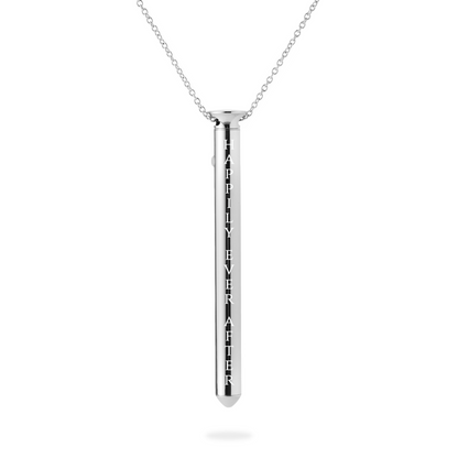 Willow Winters' limited edition Vesper in silver with engraving "happily ever after."